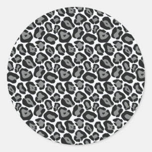 Snow Leopard Pattern Stickers