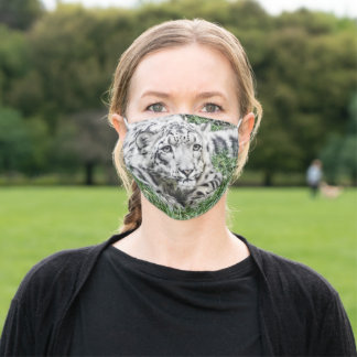 Snow Leopard (photo) Cloth Face Mask