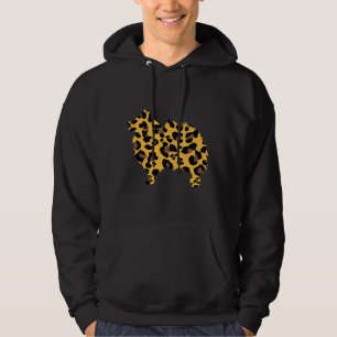 Snow Leopard Pomeranian Dog Print Pom Dog Hoodie