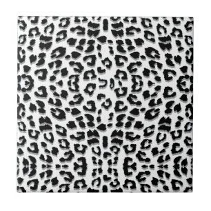 Snow Leopard Print Custom Tile