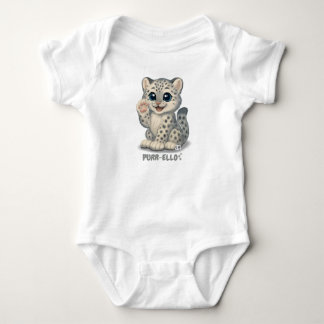 Snow leopard - Purr-ello Baby Bodysuit