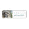 Snow Leopard Return Address Mailing Label
