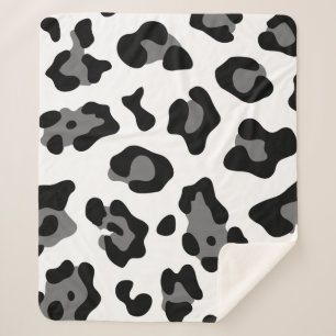 snow leopard sherpa blanket