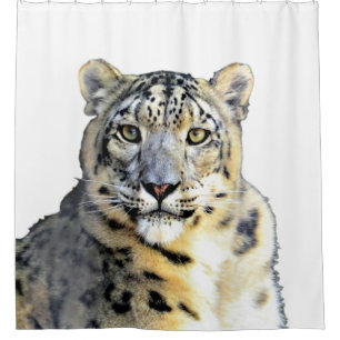Snow Leopard Shower Curtain