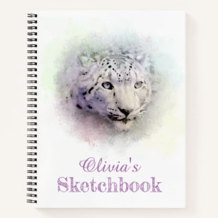 Snow Leopard Sketchbook Notebook