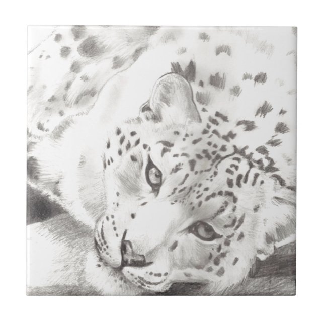 Snow Leopard Tile (Front)