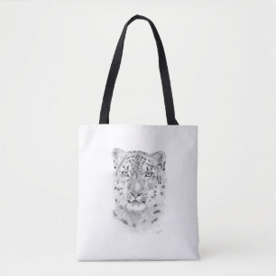 Snow Leopard Tote Bag