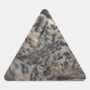 Snow Leopard Triangle Sticker