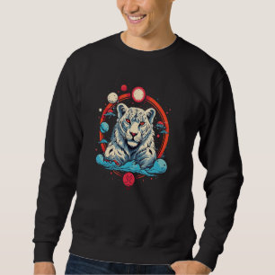 Snow Leopard Wild Animal Snow Leopard Men Women Ki Sweatshirt