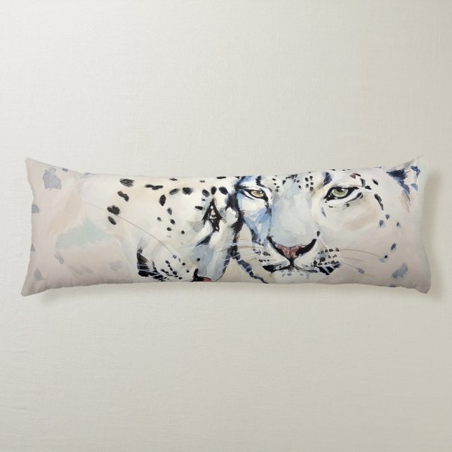 Snow Leopards Body Pillow (Front)