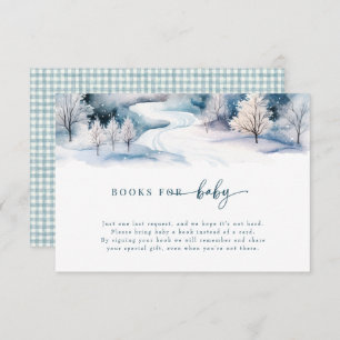 Snow Love Winter Baby Shower Enclosure Card