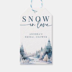 Snow Love   Winter Forest   Bridal Shower Favour Gift Tags