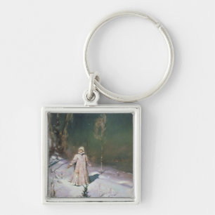 Snow Maiden, 1899 Keychain
