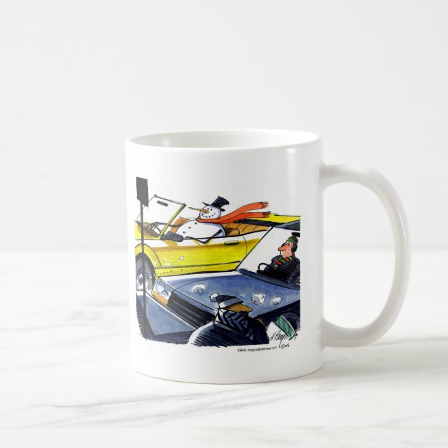 Snow man convertible coffee mug (Right)