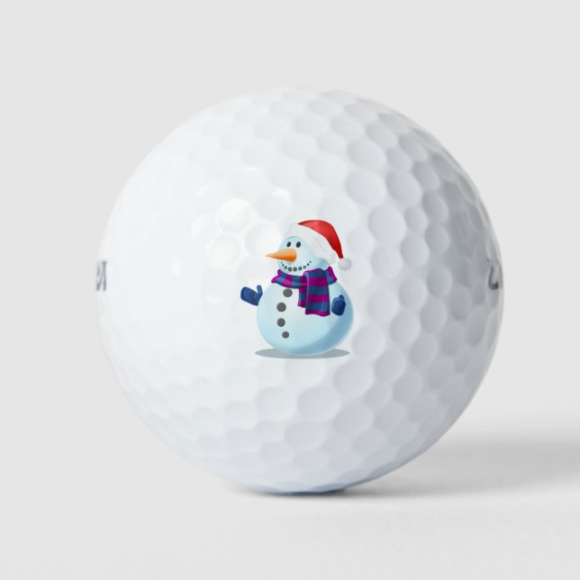 snow man golf balls (Front)