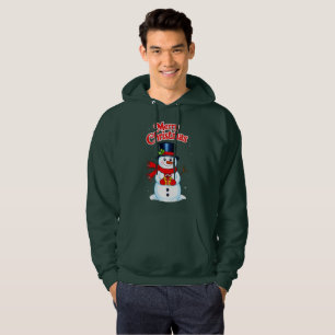 Snow man hat Christmas hat Hoodie