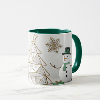 snow man mug