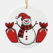 Snow man ornament