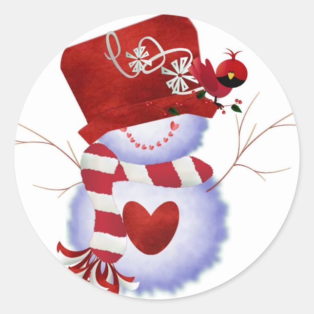 Snow Man Sticker (Front)