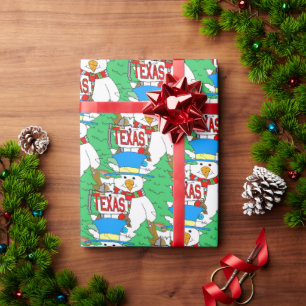 Snow Man, Texas,  Wrapping Paper