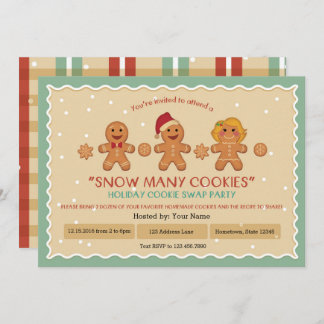 Snow Many Cookies "Cookie Swap" invitation de la f