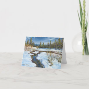 "Snow Melt" by Barbara Stanton: Note Card
