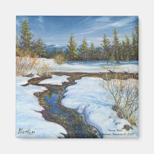 "Snow Melt" Magnet (Front)