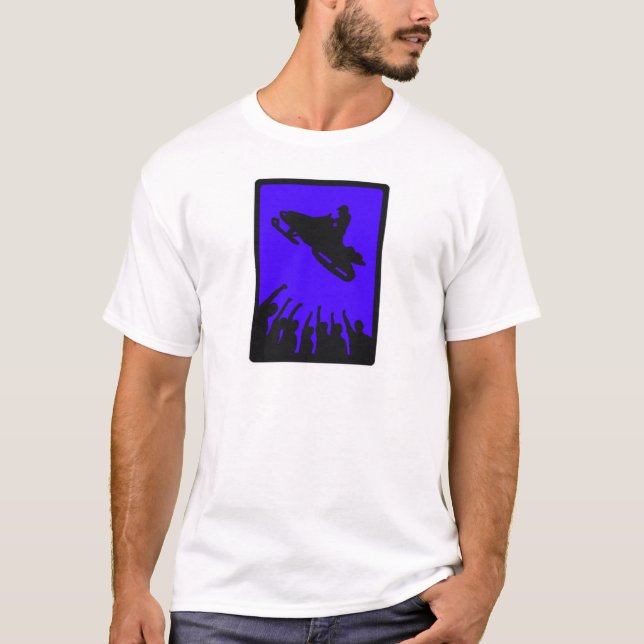 SNOW MOBILE BANKED T-Shirt (Front)
