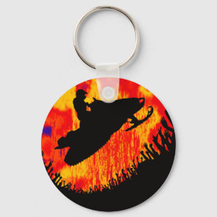 SNOW MOBILE POWDER KEYCHAIN