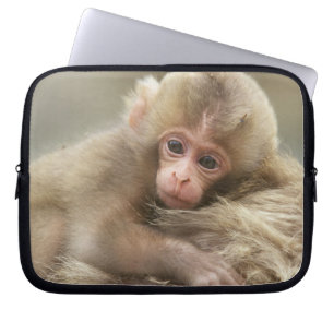 Snow Monkey Baby, Jigokudani, Nagano, Japan 2 Laptop Sleeve