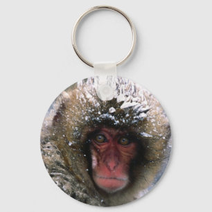 Snow Monkey Keychain