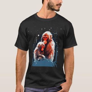 Snow Monkey Mothers Day T-Shirt