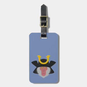 Snow Monkey Samurai Luggage Tag