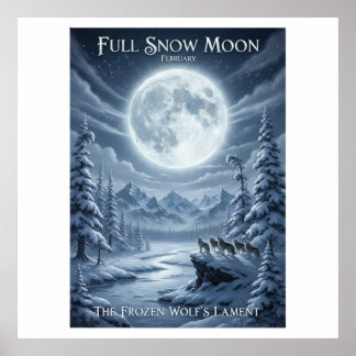 SNOW MOON POSTER
