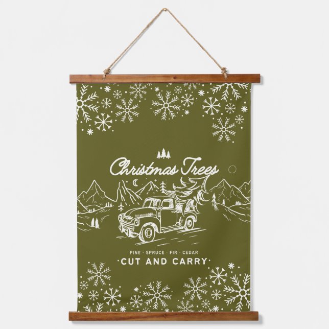 Snow Mountain Harvest Hanging Tapestry (Front)