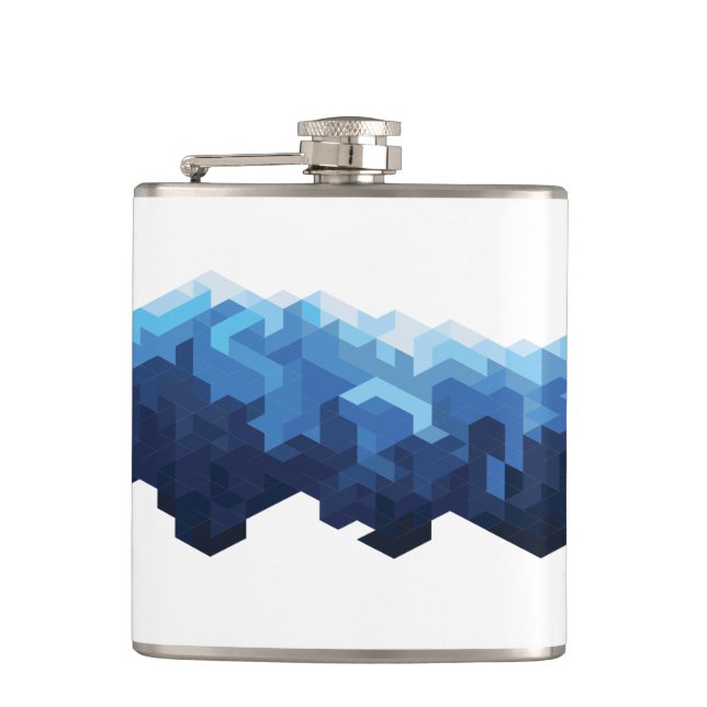 Snow mountain hip flask (Front)