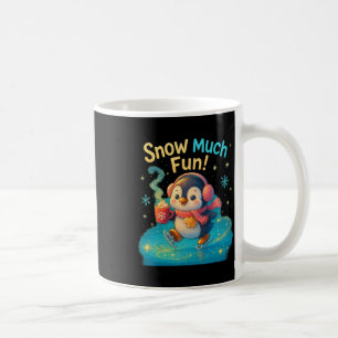 Snow Much Fun Cute Penguin Christmas Design  Coffee Mug