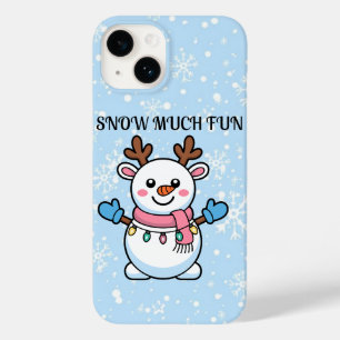 Snow Much Fun   Cute Snowman Phone Case