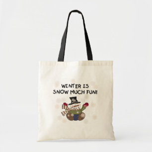 Snow Much Fun Snowman Tshirts and gifts Tote Bag