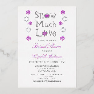 Snow Much Love Snowflake Winter Bridal Shower