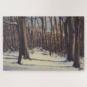 Snow Nature Scene Colourful Shadows  Jigsaw Puzzle