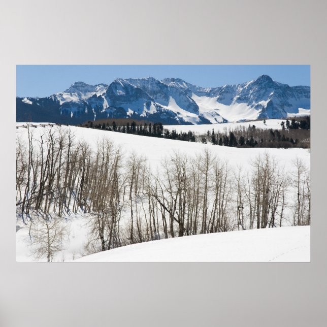 Snow on Dallas Divide Poster (Front)