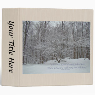 Snow on Dogwood Tree Binder