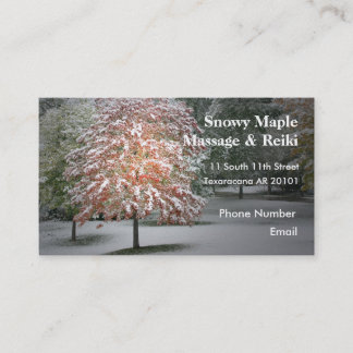 Snow on Maple Trees Appointment Card