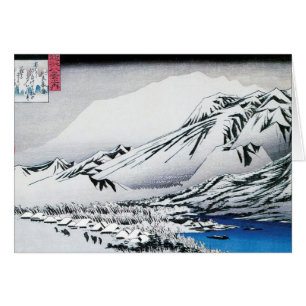 Snow on Mount Hira, Japan. Circa 1834-35