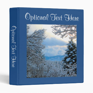 Snow on Pine Trees in Colorado Rocky Mountains Binder