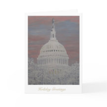 Snow on the Capitol Dome Holiday Card