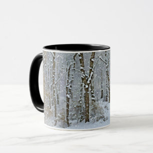 Snow on Winter Wild Trees Season Art Mug Cup