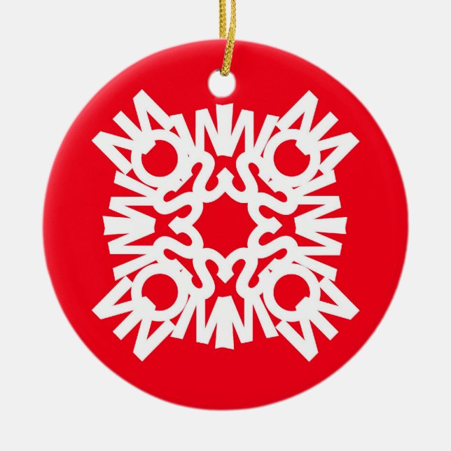 SNOW Ornament Red 1 (Front)
