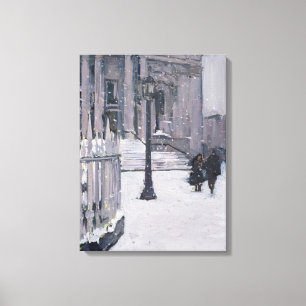 Snow outside St. Paul's 2009 Canvas Print